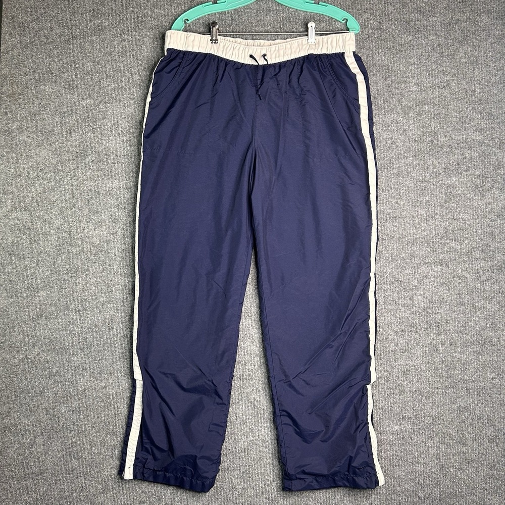Vintage Y2k Womens Nike Track Pants Size Large Activewear Nike‎ Swoosh Nylon